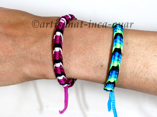 Bracelets fin en macramé - coloris au choix