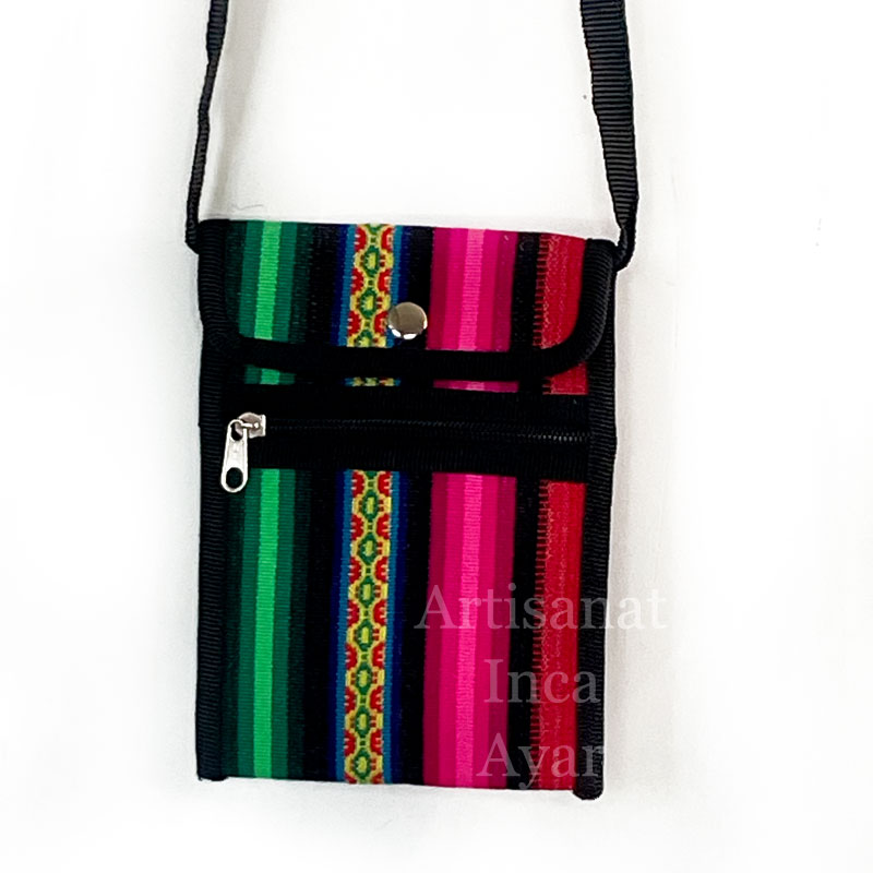 Petit sac à bandoulière couleurs vives et noir