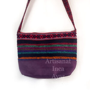 Petit sac à main "valleta" violet et noir