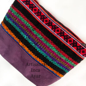 Petit sac à main "valleta" violet et noir