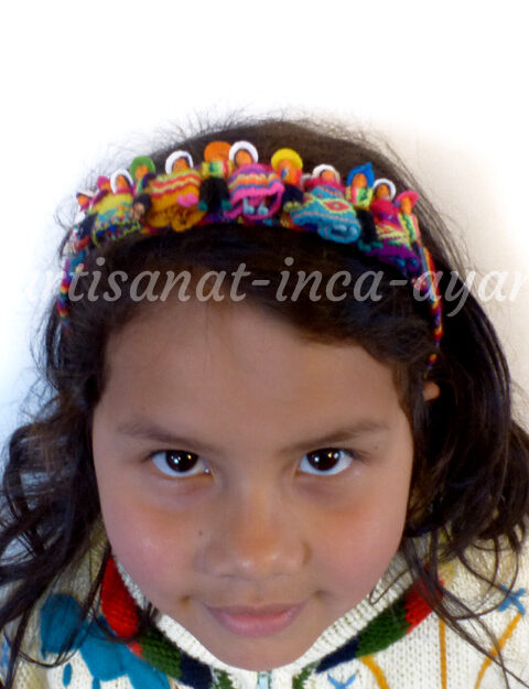 Serre tête enfant décoré de personnages péruviens
