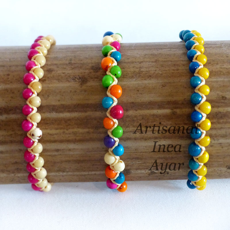 Bracelets en graines d'Amazonie