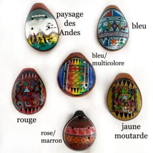 Ocarinas des Andes ovales en céramique